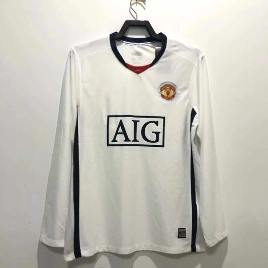 08-09 season Manchester United away long seleeve retro - Fan version