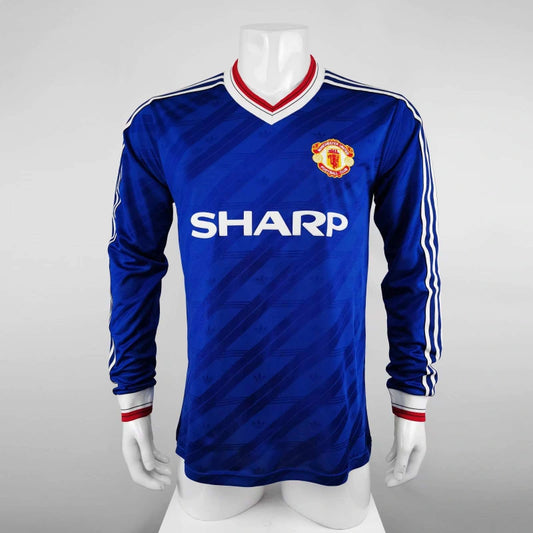 86-88 season Manchester United away long sleeved Retrò - Fan version