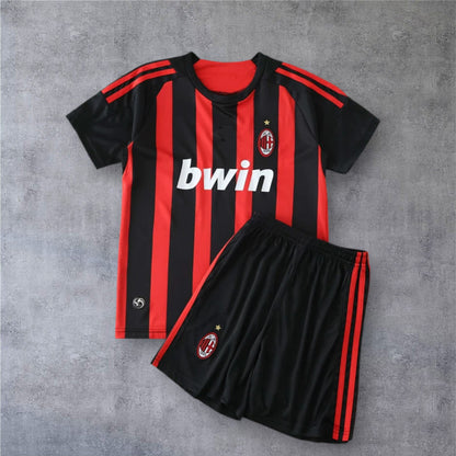 08-09 A.C. Milan home retro Kids kit