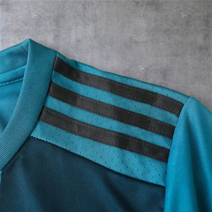 17-18 season Real Madrid third Long sleeved retro - Fan version