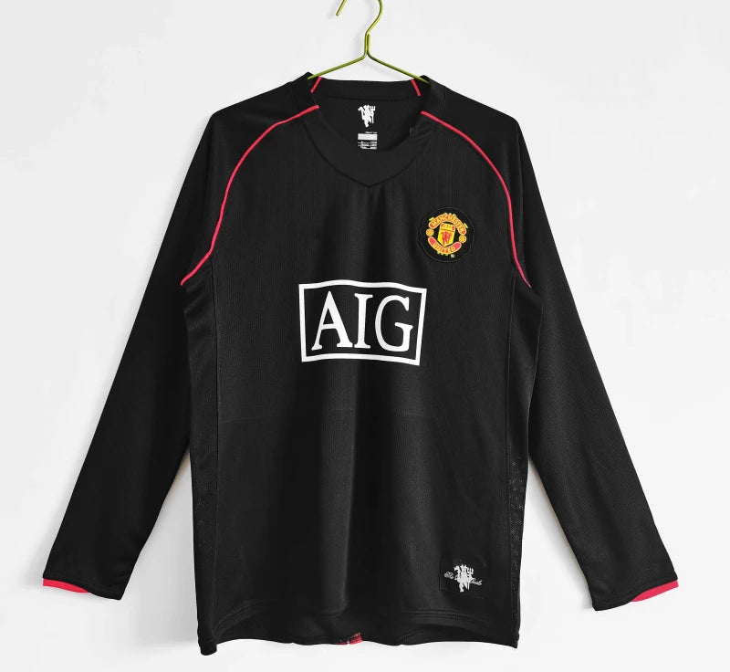 07-08 season Manchester United away Long sleeved retro - Fan version