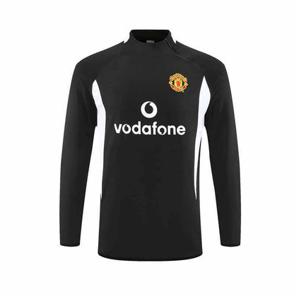 02-03 season Manchester United F.C. black Half pull training suit