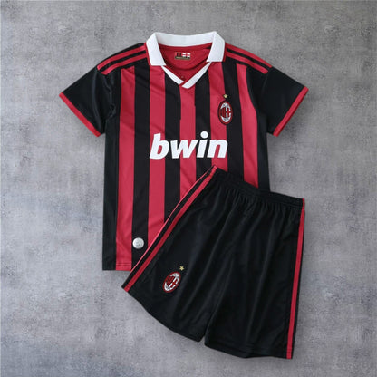 09-10 A.C. Milan home retro Kids kit