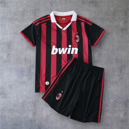 09-10 A.C. Milan home retro Kids kit