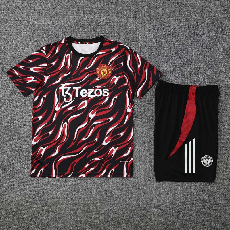 25-26 season Manchester United F.C. Training clothes suit Short sleeve - Fan version