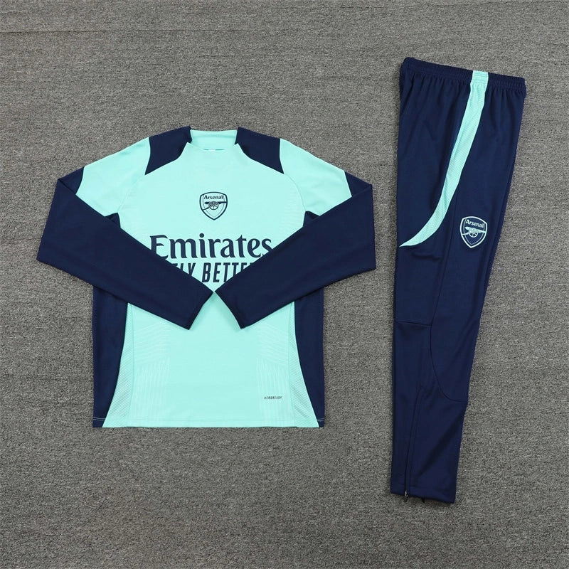 24-25 Arsenal F.C. Lake Blue Training suit set - Player version