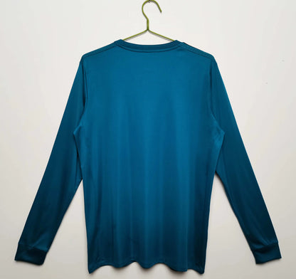 17-18 season Real Madrid third Long sleeved retro - Fan version