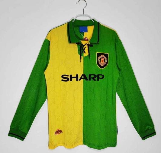 92-94 season Manchester United away Long sleeved Retro - Fan version