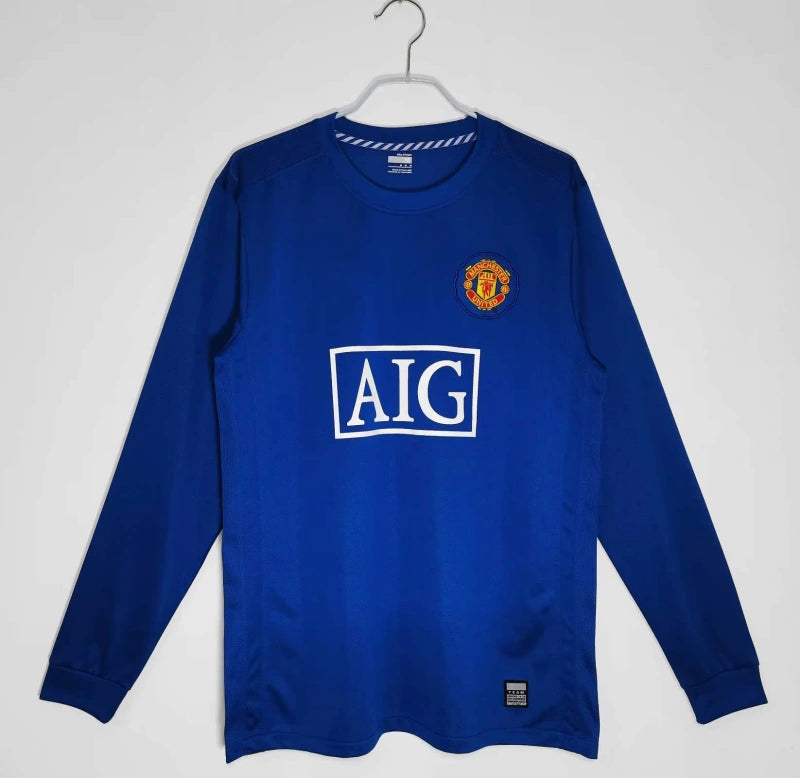 08-09 Manchester United third Long sleeved Retro - Fan version