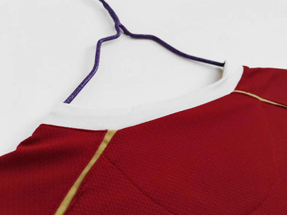 06-07 Manchester United home Long sleeved Retro - Fan version