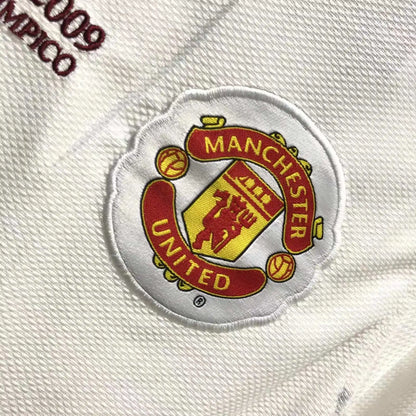 08-09 season Manchester United away Champions League long seleeve retro - Fan version