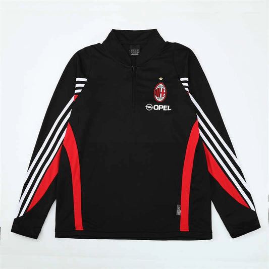 03-04 season A.C. Milan black Half pull training suit