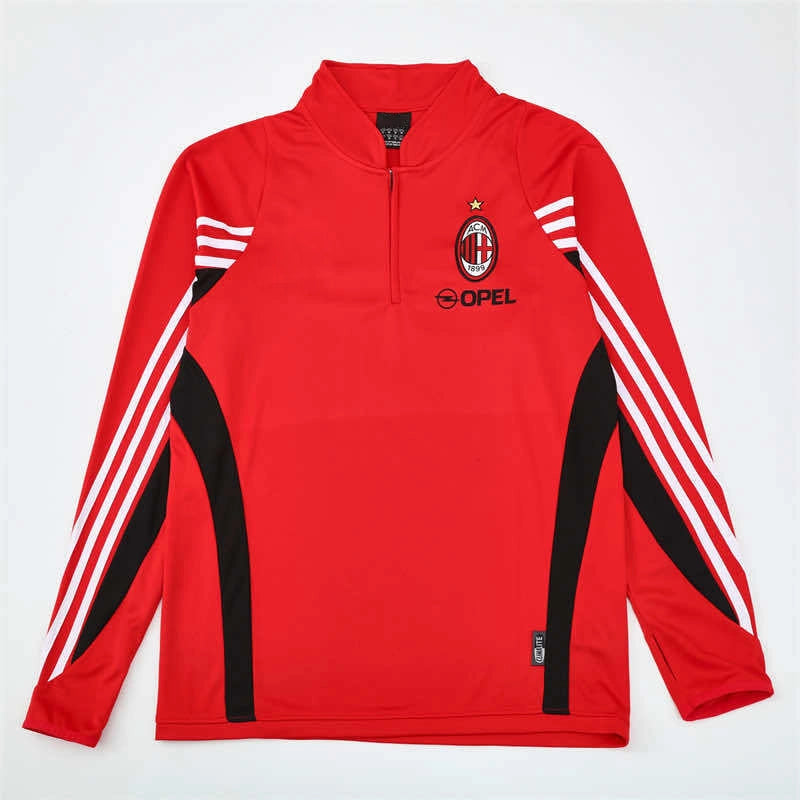 03-04 season A.C. Milan red Half pull training suit