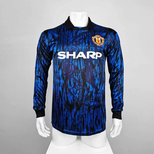 92-93 season Manchester United away Long sleeved Retro Fan version