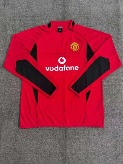 02-03 season Manchester United F.C. red Half pull training suit