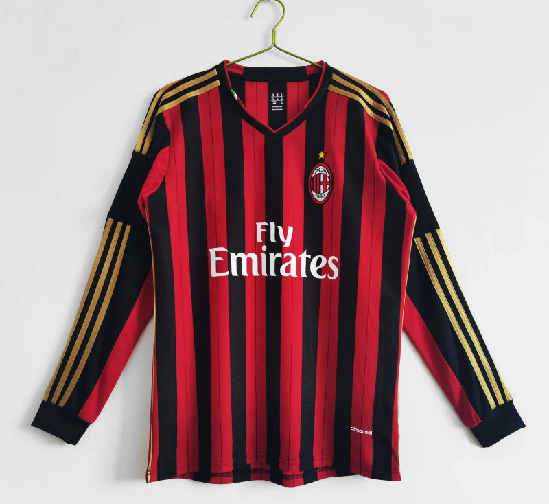 13-14 AC Milan home Retrò Long sleeved Fan version