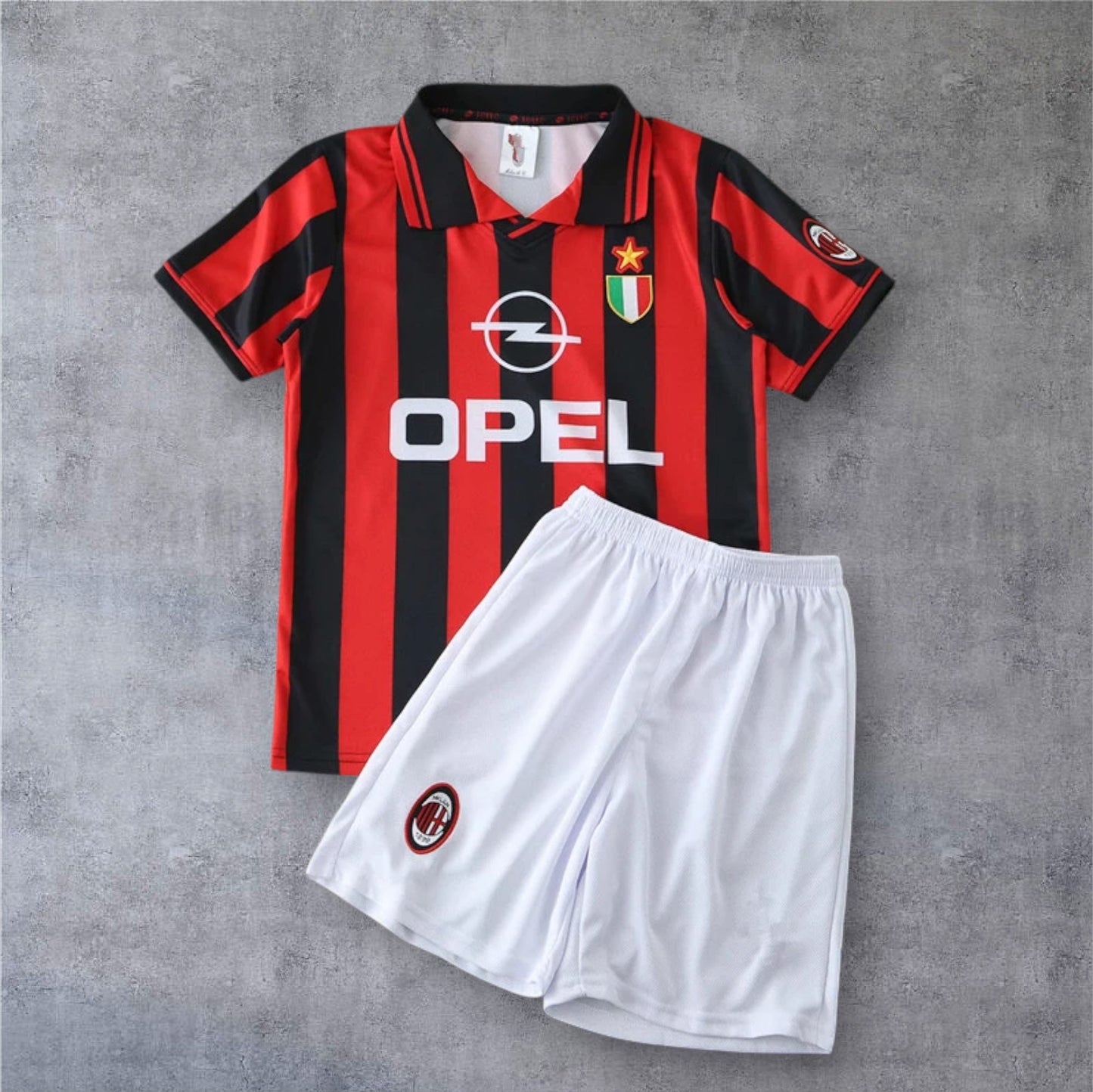 96-97 A.C. Milan home retro Kids kit