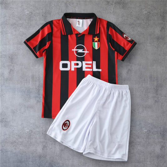 96-97 A.C. Milan home retro Kids kit