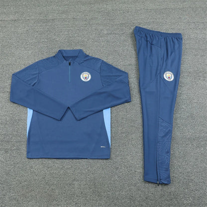 24-25 Manchester City F.C. navy blue Training suit set