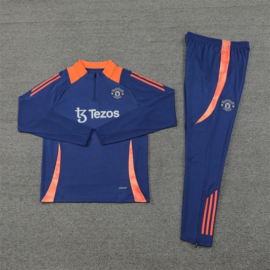 24-25 Manchester United F.C. - navy blue Training suit set