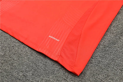 24-25 Manchester United F.C. Orange red Training suit set - Player version