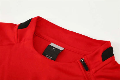 02-03 season Manchester United F.C. red Half pull training suit