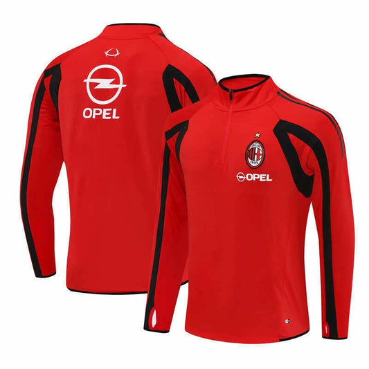 05-06 season A.C. Milan red Half pull training suit