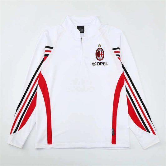 03-04 season A.C. Milan white Half pull training suit