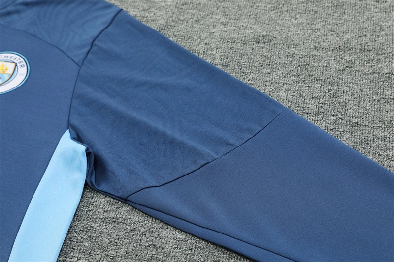 24-25 Manchester City F.C. navy blue Training suit set